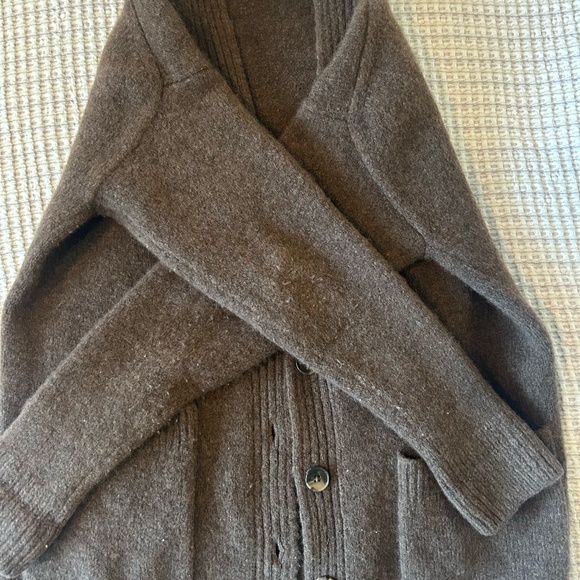 Aritzia Merino wool Wilfred chocolate sweater - Picture 2 of 5